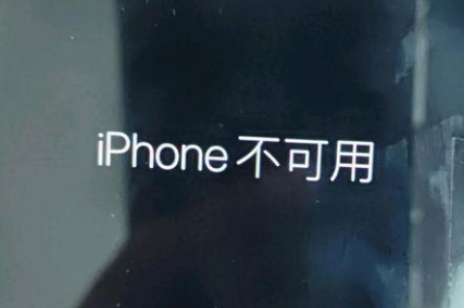 镇江苹果服务网点分享锁屏界面显示“iPhone 不可用”如何解决 